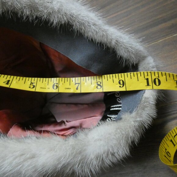 VTG Walleek\'s Furs Pittsburgh Adult Mink Hat 10\